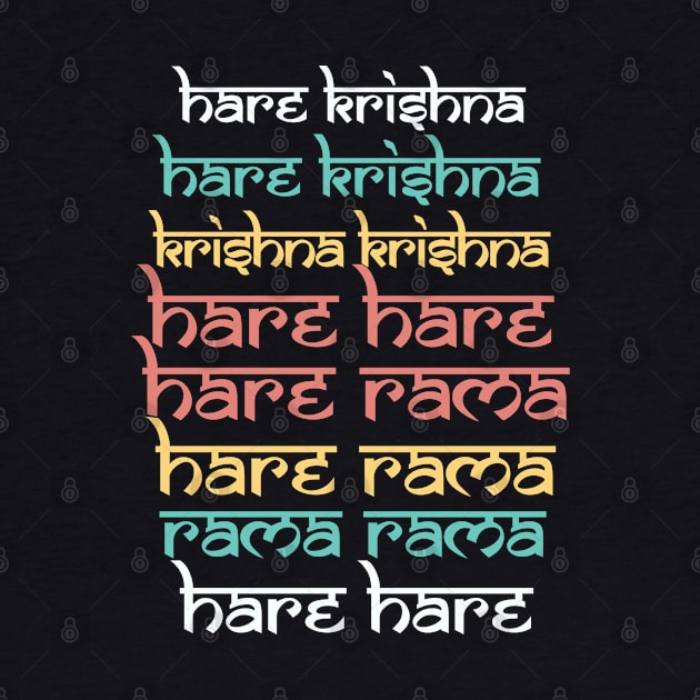 Hare Krishna Hare Krishna Mantra Chanting Hinduism by alltheprints